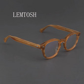 Optilised prilliraam Mehed Naiste Johnny Depp LEMTOSH Vintage prillid Arvutiatsetaadist prilliraam meestele läbipaistev objektiiv