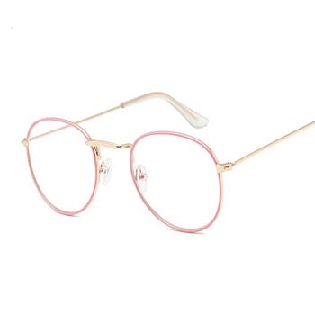 Στρογγυλές ακτίνες Διάφανα γυαλιά Σκελετοί Άνδρας Γυναίκα Ψεύτικα γυαλιά Vintage οπτικά γυαλιά μυωπίας Σκελετοί Γυναικεία ρετρό γυαλιά