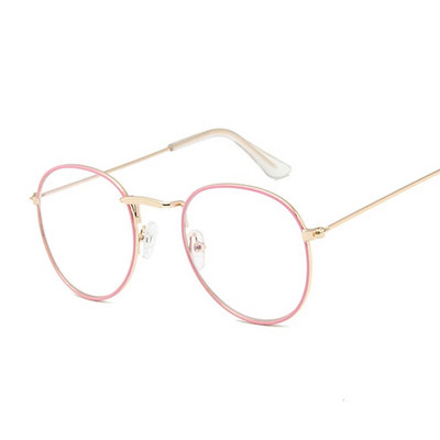 Raze rotunde Rame de ochelari transparente Bărbat Femeie Ochelari falși Rame de ochelari cu miopie optică vintage Ochelari retro pentru dama