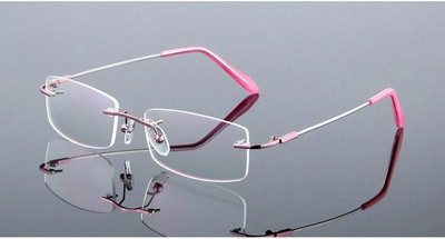 Σκελετός οπτικών γυαλιών Unisex από κράμα τιτανίου χωρίς βίδες & χωρίς πλαίσιο, Γυναικεία ανδρικά γυαλιά γυαλιά σκελετοί για Myopia Prescription F867