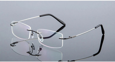 Σκελετός οπτικών γυαλιών Unisex από κράμα τιτανίου χωρίς βίδες & χωρίς πλαίσιο, Γυναικεία ανδρικά γυαλιά γυαλιά σκελετοί για Myopia Prescription F867