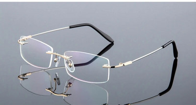 Σκελετός οπτικών γυαλιών Unisex από κράμα τιτανίου χωρίς βίδες & χωρίς πλαίσιο, Γυναικεία ανδρικά γυαλιά γυαλιά σκελετοί για Myopia Prescription F867