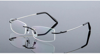 Σκελετός οπτικών γυαλιών Unisex από κράμα τιτανίου χωρίς βίδες & χωρίς πλαίσιο, Γυναικεία ανδρικά γυαλιά γυαλιά σκελετοί για Myopia Prescription F867