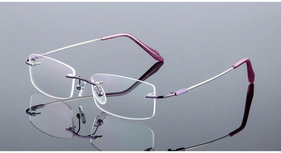 Σκελετός οπτικών γυαλιών Unisex από κράμα τιτανίου χωρίς βίδες & χωρίς πλαίσιο, Γυναικεία ανδρικά γυαλιά γυαλιά σκελετοί για Myopia Prescription F867