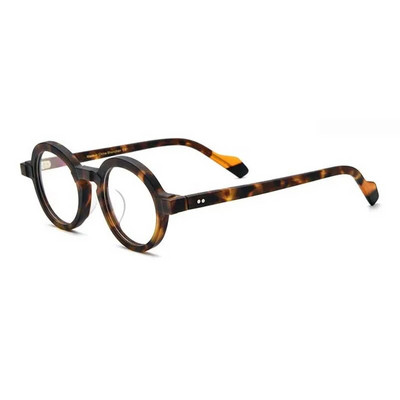 54704 Rame de ochelari optici din acetat rotunzi pentru femei Material matuit de calitate superioară Ochelari de prescripție de modă pentru bărbați retro