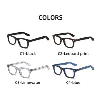 Νέα Acetate γυαλιά τετράγωνα γυαλιά πλήρους σκελετού Ανδρικά γυαλιά Γυναικεία Απλά ματ γυαλιά μόδας Οπτικά συνταγογραφούμενα γυαλιά BOA1182