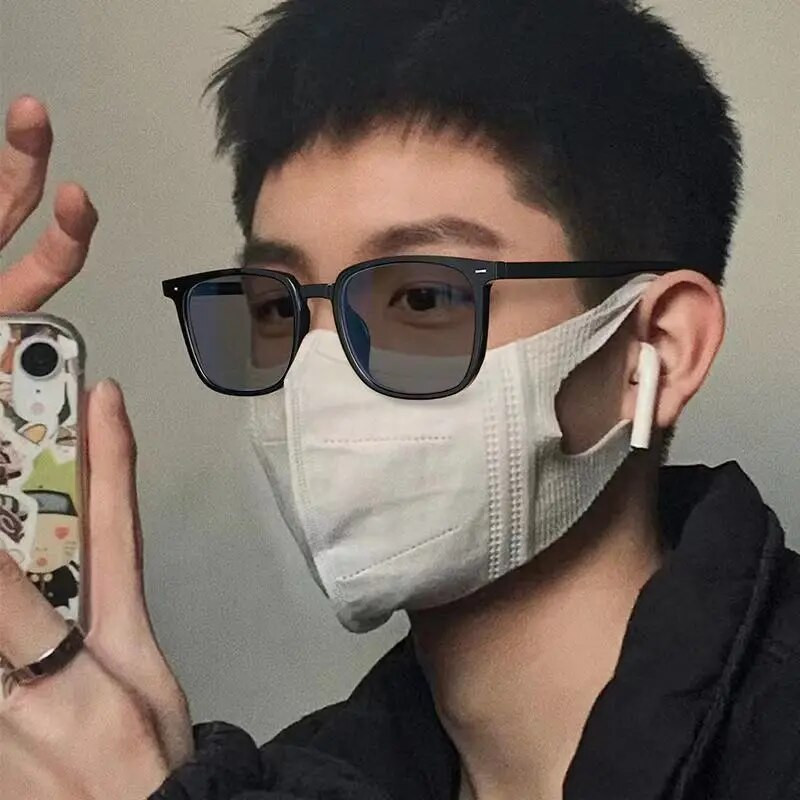 Trend New Intelligent Photochromic Saulesbrilles Vīriešu Sieviešu UV400 Toņu Brilles Braukšanai Braukšanai Retro kvadrātveida klasiskās saulesbrilles