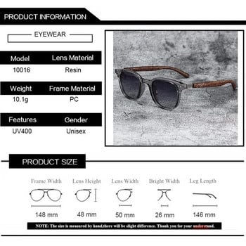 YOOSKE 2023 Vintage Wood Grain Слънчеви очила за мъже Дамски модни ретро слънчеви очила Очила за външна UV защита UV400