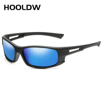 HOOLDW Fashion Vīriešu Polarizētās Saulesbrilles Brilles Āra Sportam Makšķerēšanai Braukšanai Saulesbrilles Zīmols Dizaineris Oculos masculino UV400