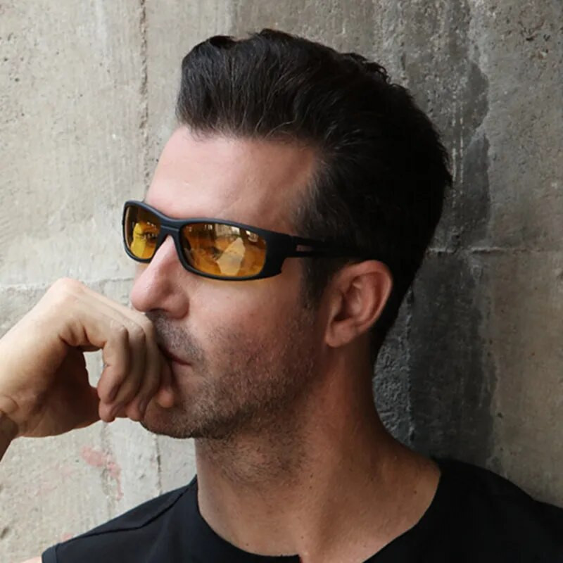 HOOLDW Fashion Vīriešu Polarizētās Saulesbrilles Brilles Āra Sportam Makšķerēšanai Braukšanai Saulesbrilles Zīmols Dizaineris Oculos masculino UV400