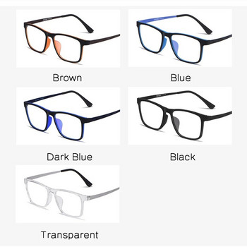 Модни ултра леки рамки за очила Оптична пълна рамка TR-90 диоптрични очила за мъже и жени Очила за очила