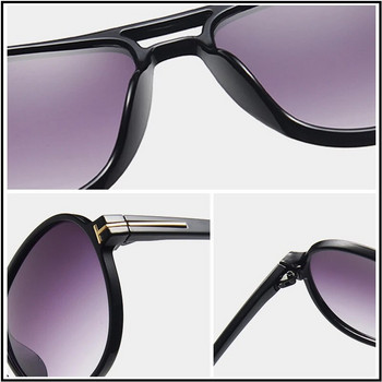 Винтидж слънчеви очила в пилотски стил Мъжки стилен марков дизайн Слънчеви очила за шофиране Мъжки ретро очила с голяма рамка