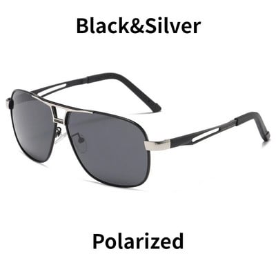 Nakts redzamības saulesbrilles vīriešiem Sieviešu polarizēts metāla rāmis saulesbrilles vīriešu fotohromas brilles dienas un nakts Googles UV400