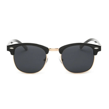 Ретро слънчеви очила без рамка, мъжки класически поляризирани квадратни слънчеви очила, мъжки модни ретро огледални драйвери Oculos De Sol