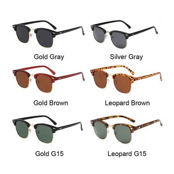 Ретро слънчеви очила без рамка, мъжки класически поляризирани квадратни слънчеви очила, мъжки модни ретро огледални драйвери Oculos De Sol