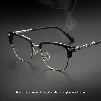 Μόδα Μεταλλικά Πόδια Υψηλής ποιότητας Επώνυμη Διακόσμηση Φωτοχρωμικά γυαλιά οράσεως Vintage Συνταγογραφούμενα Τετράγωνα Ανδρικά Γυαλιά Σκελετός