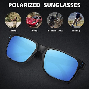 2023 Нови поляризирани слънчеви очила за мъже, жени, луксозен дизайн, шофиране, нощно виждане, слънчеви очила, мъжки риболовни UV400 нюанси, очила