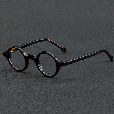 Vintage apaļas panka acetāta optiskās brilles rāmji vīriešiem ar rokām darinātas augstas kvalitātes pavasara brilles kāju brilles sievietēm punkfashion brilles