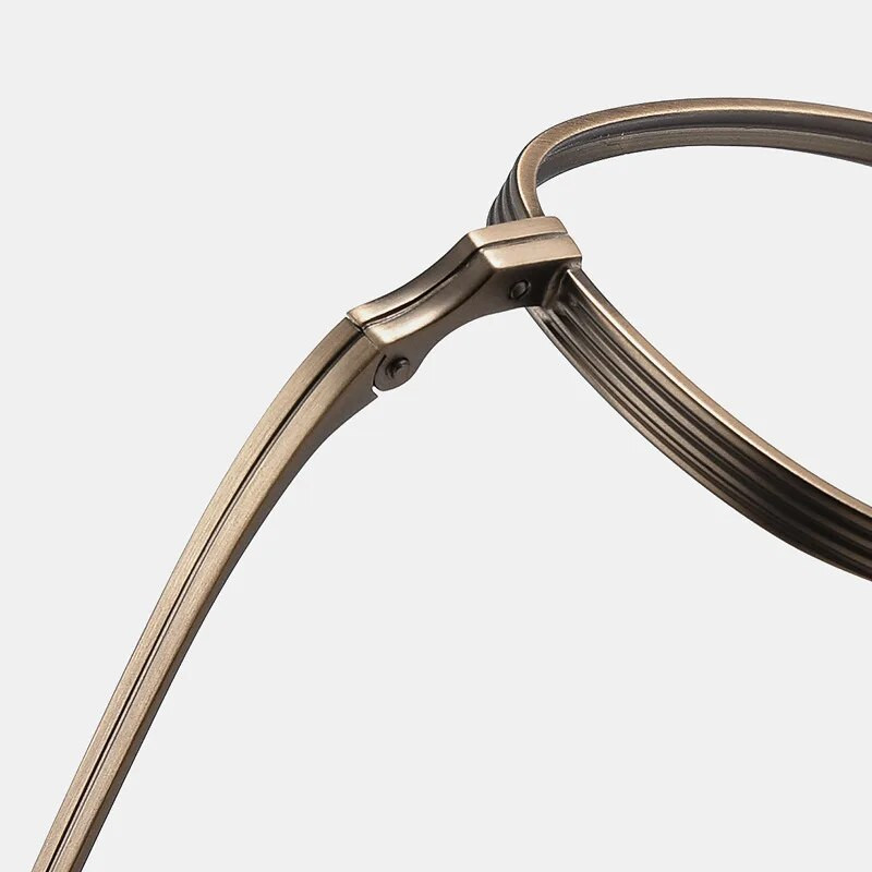 Ανδρικά γυαλιά από καθαρό τιτάνιο σκελετό Στρογγυλό σχέδιο ρετρό οπτική γκάφα Myopia Oculos De Grau Γυαλιά ανάγνωσης με συνταγή Οπτικός