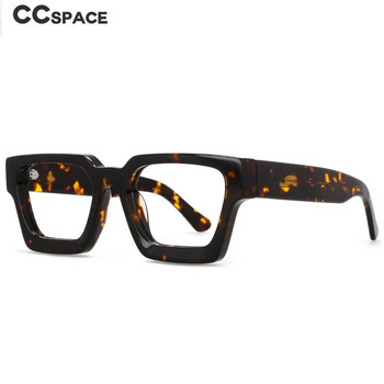 54290 Висококачествена ацетатна рамка за очила Рамка за очила с ретро квадратен марков дизайн CCspace Oculos De Grau
