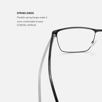 MERRYS DESIGN Ανδρικά τετράγωνα γυαλιά από κράμα τιτανίου Σκελετός Γυναικεία Acetate πόδια Γυαλιά οράσεως Ανδρικά επαγγελματικά οπτικά γυαλιά S2416