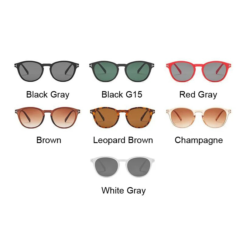 Klassikalised vintage Tom Ümmargused päikeseprillid Mees Retrostiilis Bränd Disainer Päikeseprillid Meestele Naistele Mood Street Tide Unisex naine