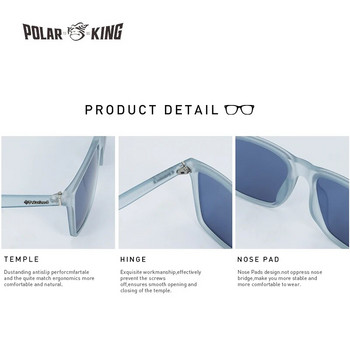 Ιδιοκτήτης μάρκας Διαφανές σκελετό τάσης Polarized Ανδρικά τετράγωνα γυαλιά ηλίου Κλασικά γυαλιά ηλίου Πολύχρωμα γυαλιά φακού PL512