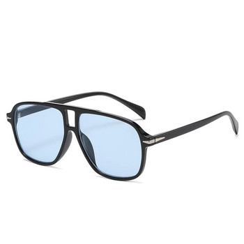 Мъжки слънчеви очила с големи рамки Класически спортни очила с големи рамки 2023 г. Ретро дизайнерски нюанси на марката UV400 Очила Модерни очила