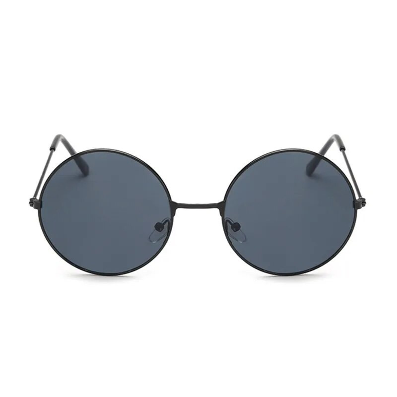 2022. gada retro apaļas rozā saulesbrilles sieviešu zīmola dizaineru saulesbrilles vīriešiem, sakausējuma spogulis sievietēm, Oculos De Sol Black