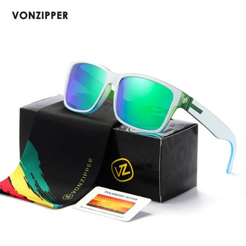 Марка VONZIPPER Мъжки класически квадратни поляризирани слънчеви очила Ултра леки шофиращи сенки за риболов Дамски спортни очила за колоездене на открито