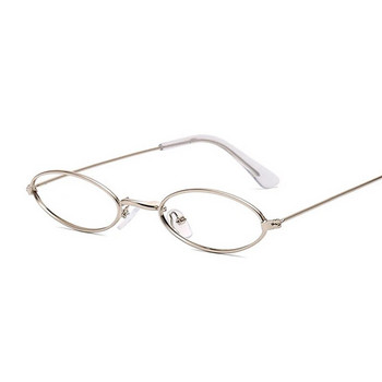 Γυναικεία γυαλιά ρετρό στρογγυλού φακού Μεταλλικό μικρό πλαίσιο Μοντέρνα διακόσμηση Γυαλιά γυαλιά μόδας Διάφανα Clear Comfort Light Γυαλιά