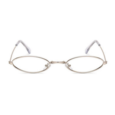 Ретро очила с кръгла леща Дамски метални малки рамки Модерна декорация Очила Модни прозрачни прозрачни комфортни леки очила