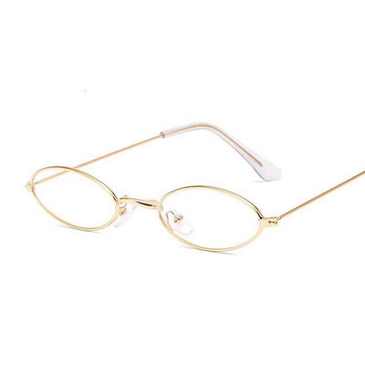 Ochelari retro cu lentile rotunde pentru femei, metal, cadru mic, decorare la modă, ochelari de ochi, modă, transparenți, clari, confort, ușoare.