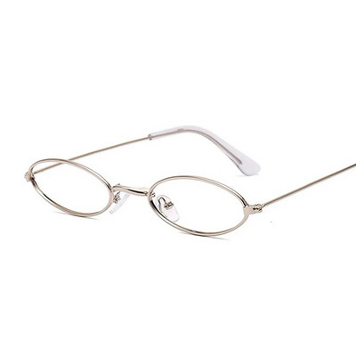 Ochelari retro cu lentile rotunde pentru femei, metal, cadru mic, decorare la modă, ochelari de ochi, modă, transparenți, clari, confort, ușoare.