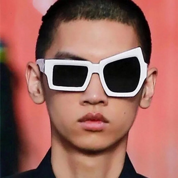 Μόδα ακανόνιστα τετράγωνα γυαλιά ηλίου Funny party Ασύμμετρα ανδρικά γυαλιά ηλίου Μάρκα σχεδιαστή Προσωπικότητα Μαύρο Oculos De Sol