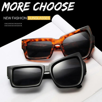 Модни неправилни квадратни слънчеви очила Забавни парти асиметрични слънчеви очила Мъжки маркови дизайнерски индивидуални черни Oculos De Sol
