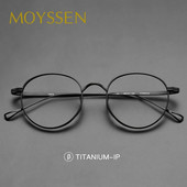 2022 Japonia Handmade Bărbați de lux Vintage titan ochelari Ramă femei Brand Design Moda stil oval Ochelari de vedere cu miopie optică