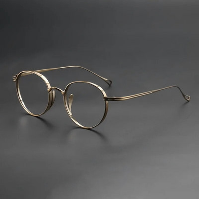 2022 Japonia Handmade Bărbați de lux Vintage titan ochelari Ramă femei Brand Design Moda stil oval Ochelari de vedere cu miopie optică