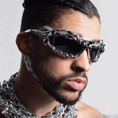 Steampunk Y2K Twisted Saulesbrilles Vīriešiem Sieviešu Luksusa Zīmols Moderns Hip Hop Punk Saulesbrilles Vīriešu Retro Toņi Gafas De Sol UV400