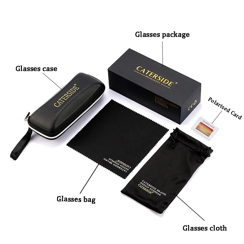 CATERSIDE ultralake polarizirane sunčane naočale za muškarce bez okvira Brand Design sunčane naočale Klasične muške naočale u zrakoplovnom stilu Oculos De Sol