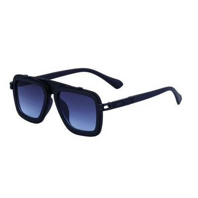 Ochelari de soare pătrați retro pentru bărbați, designer de marcă, pentru femei, modă, clasici, de lux, cu cadru mare, cu gradient, ochelari de soare pentru conducere UV400