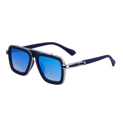 Ochelari de soare pătrați retro pentru bărbați, designer de marcă, pentru femei, modă, clasici, de lux, cu cadru mare, cu gradient, ochelari de soare pentru conducere UV400