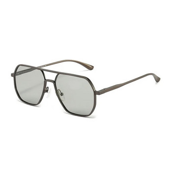 Нови модни алуминиеви фотохромни слънчеви очила Мъже Жени Поляризирани слънчеви очила Chameleon Anti-glare Driving Oculos de sol