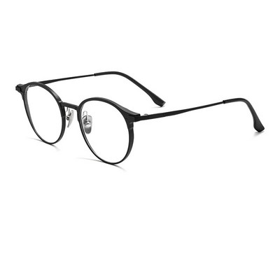 YIMARUILI nauji itin lengvi madingi akiniai retro apvalūs gryno titano optiniai akinių rėmeliai vyrams ir moterims L5086M