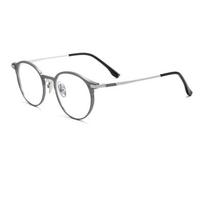 YIMARUILI nauji itin lengvi madingi akiniai retro apvalūs gryno titano optiniai akinių rėmeliai vyrams ir moterims L5086M