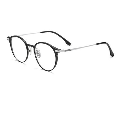 YIMARUILI nauji itin lengvi madingi akiniai retro apvalūs gryno titano optiniai akinių rėmeliai vyrams ir moterims L5086M