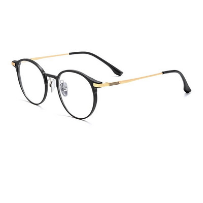 YIMARUILI nauji itin lengvi madingi akiniai retro apvalūs gryno titano optiniai akinių rėmeliai vyrams ir moterims L5086M