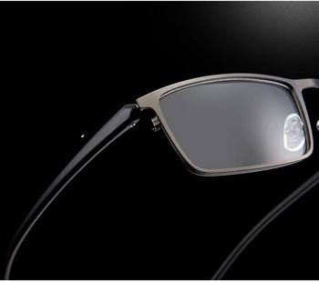 Устойчиви мъжки сплави Рамки за бизнес очила Мъжки квадратни ултралеки метални квадратни рамки за очила с рецепта