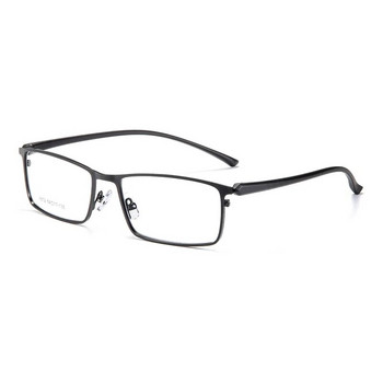 Устойчиви мъжки сплави Рамки за бизнес очила Мъжки квадратни ултралеки метални квадратни рамки за очила с рецепта