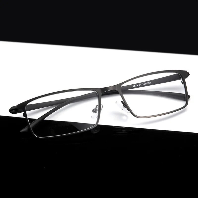 Vastupidav meeste sulamist äriprillide raam Meeste ruudukujuline ülikerge metallist silmade ruudukujuline prillide raamid